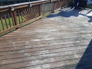 damaged deck