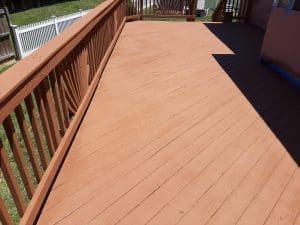 refinished deck